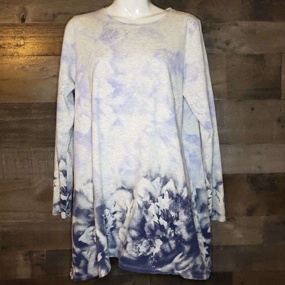 J. Jill Tops - J Jill Pure Jill Washed floral Tunic size M